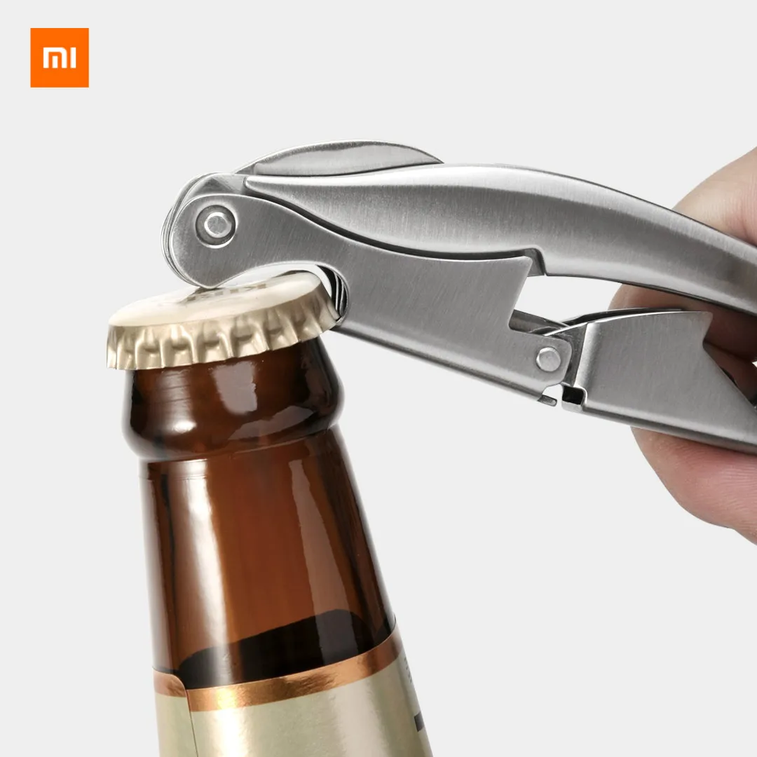Xiaomi youpin Circle Joy Stainless Steel Sommelier Knife Wine Opener Corkscrew Bottle Smart Accessories for mi home | Электроника