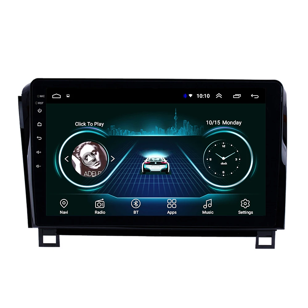 Автомагнитола для Toyota 2007-2013 Sequoia 2008- Мультимедийная Система головное устройство Android 8,1 1" Поддержка Mp5 bose/микрофон/SWC/FM - Цвет: WIFI 1G 16G