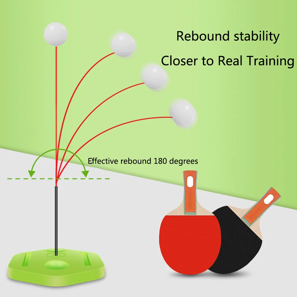 14 шт. портативный Настольный теннис тренажер для настольного тенниса мягкий вал