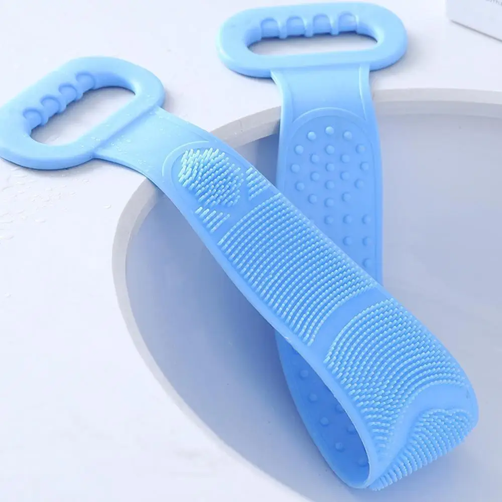 

Silicone Brushes Bath Towels Rubbing Back Skin Clean Scrubber Shower Shower Massage Extended Mud Brushes Peeling Body B8X6