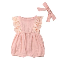 0 24m baby girls clothing girl lace ruffles romper kids bodysuit newborn jumpsuit kid outfits newborn clothes summer costumes