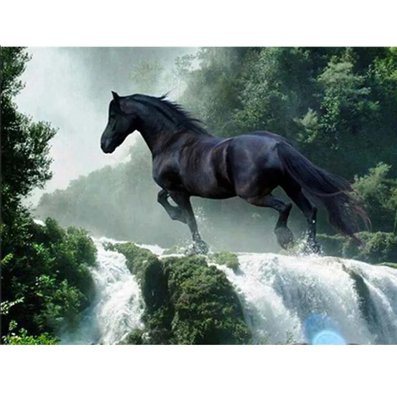 Новый 5D Diy Алмазная вышивка лошади полный дрель ручной работы распродажа