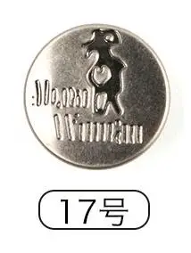 color 17 Заклепки для джинсовой одежды и пуговицы бронзового металла на кожаной застежке Джинсы Кнопки Комбинезоны пуговицы одежда для шитья Ремесло Т3 - Цвет: color 17