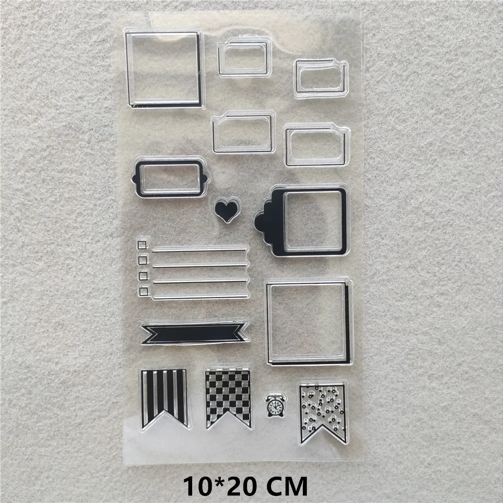 Рамка для коробки с сообщениями прозрачные штампы Сделай Сам Скрапбукинг