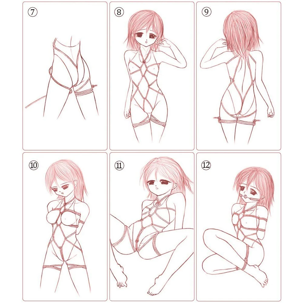 БДСМ SM игрушка реквизит для бондажа Высококачественная шелковистая японская