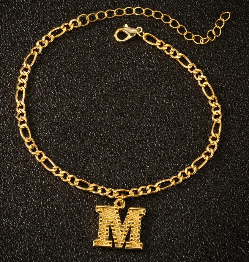 Оригинальные браслеты для женщин цепочка из нержавеющей стали подвеска золотой