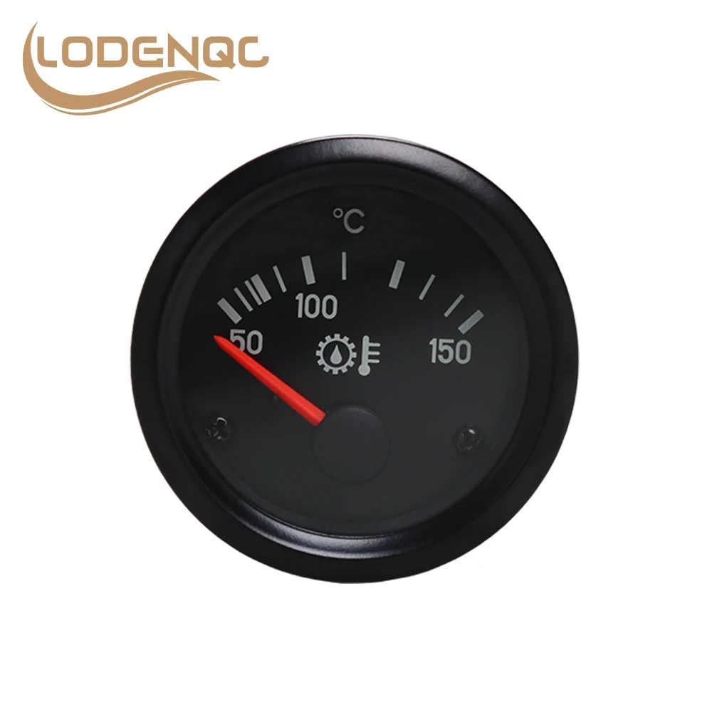 

Lodenqc Car Meter 2" 52mm Car Oil Temp Gauge 50-150 Celsius Pointer 12V Oil Temperature Temp Gauge Yellow Light Without Sensor