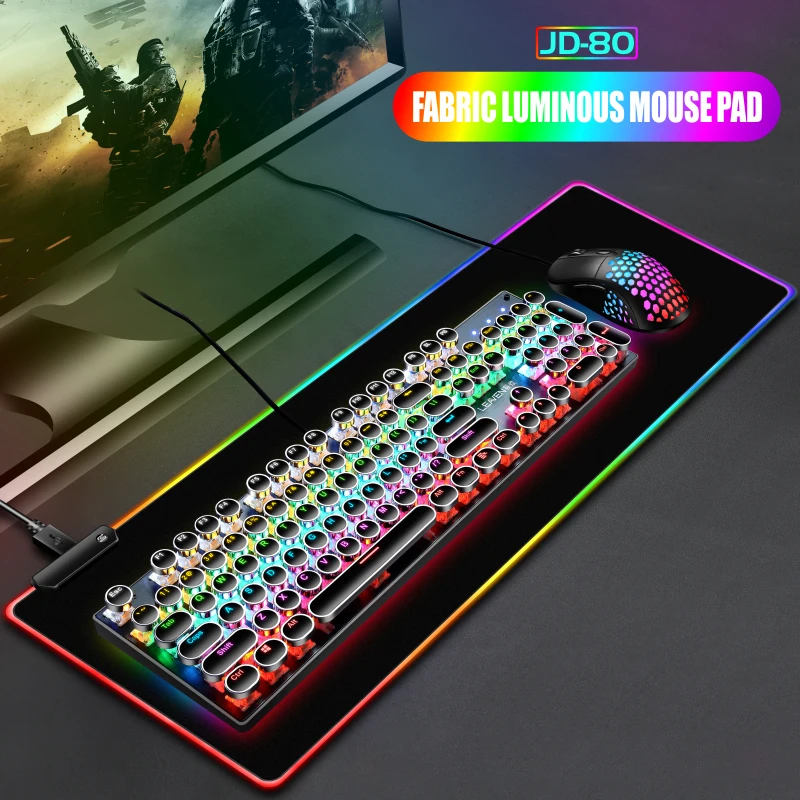 Большой игровой коврик для мыши с RGB-подсветкой размер XXL 900x400 | Компьютеры и офис