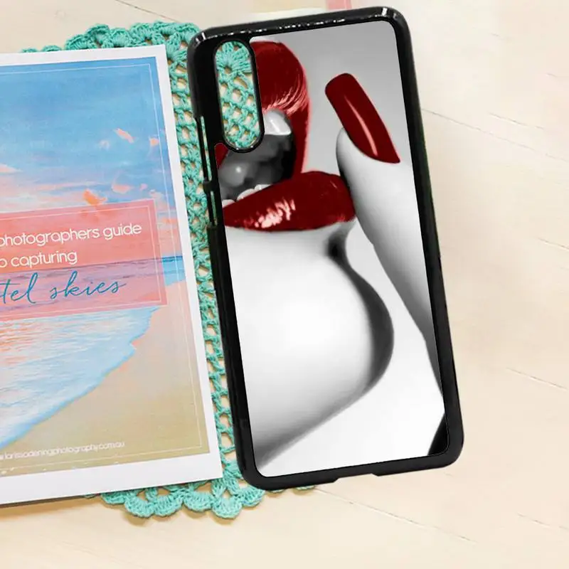 

Sexy Girl red Lips Kiss pattern high quality luxury Phone CasePC for iPhone 11 12 pro XS MAX 8 7 6 6S Plus X 5S SE 2020 XR