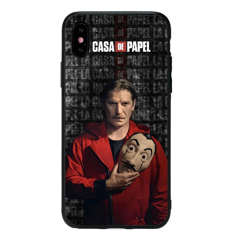TPU Чехол для ТВ серии iphone 11 11Pro 8 6 6S Heist бумага для дома чехол для телефона iphone X XR XS MAX fundas мягкий чехол из ТПУ - Цвет: TPU