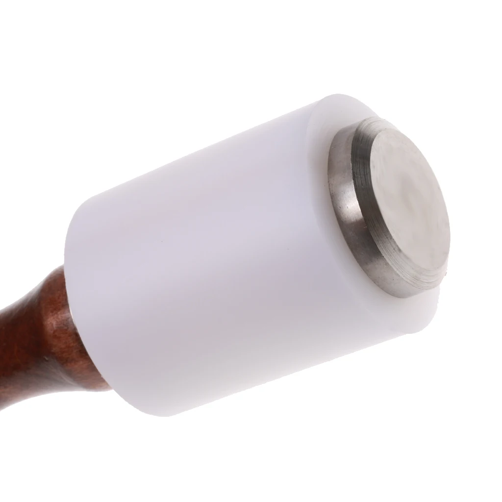 1 шт. деревянная ручка нейлоновый молоток для резьбы по кожевенному ремеслу шитья