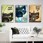 Back to the Future плакат классический холст для живописи Wall Art Печать холст Современная винтажный плакат на стену картинки для Декор в гостиную