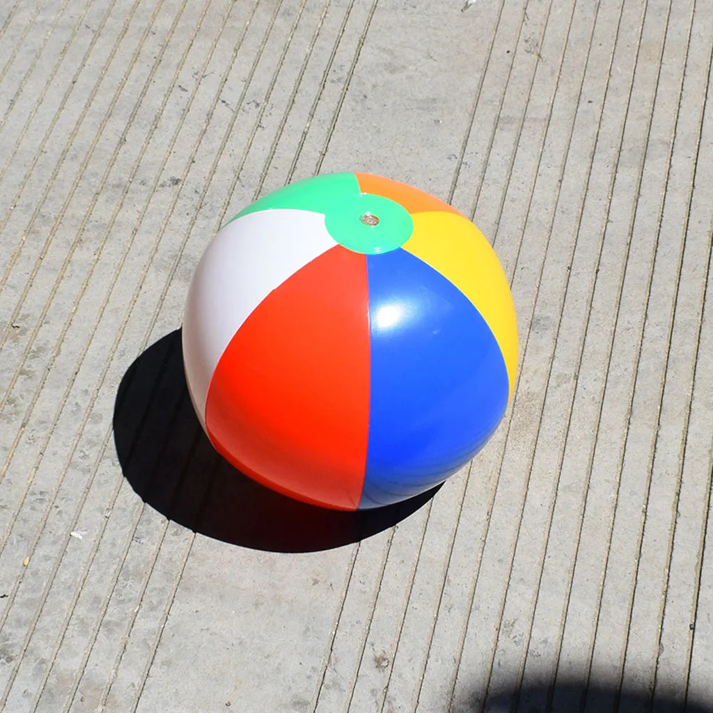 Juego de 5 pelotas de playa para ni&ntilde;os, juguete infantil de Color arco&iacute;ris, EN LA Piscina Fiesta, agua, verano, 2021-5