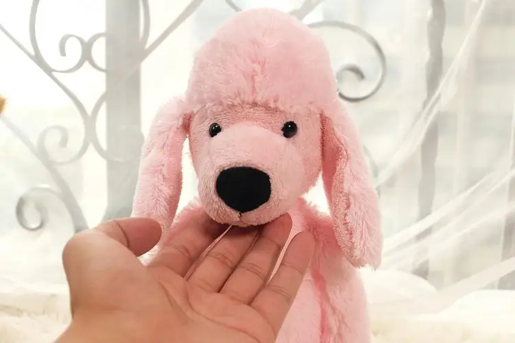 Плюшевая игрушка в виде пуделя, Розовая кукла в виде сердца для девочки, подарок, хорошая кукла, Прямая с фабрики