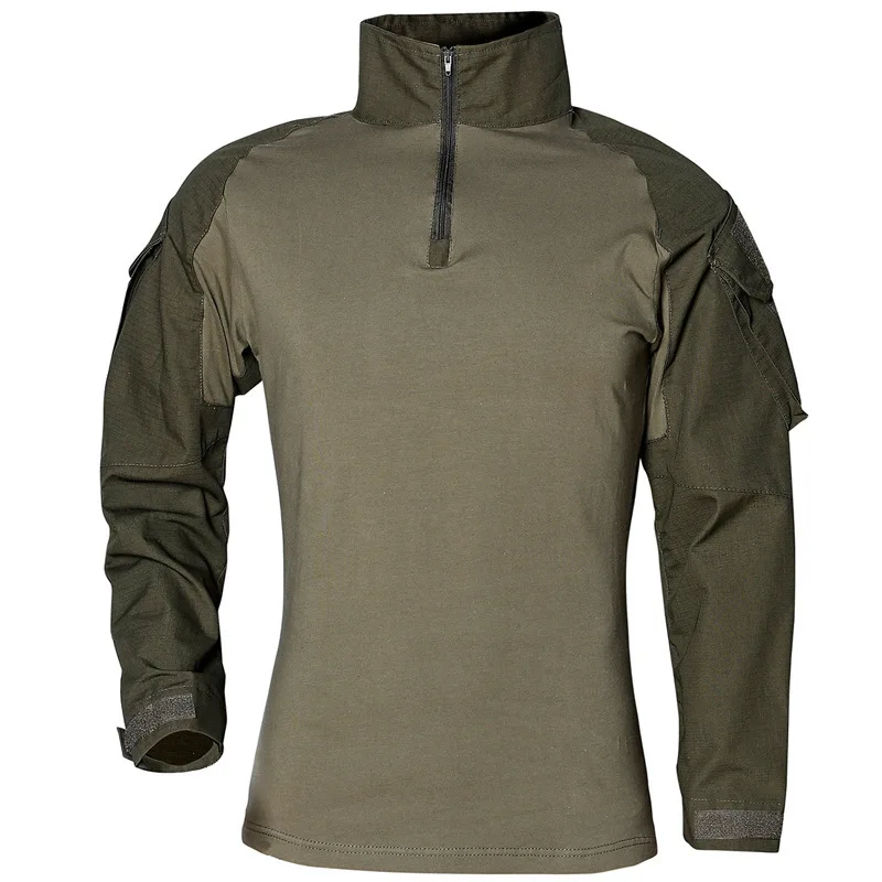 

2021 New Outdoor Camouflage Clothing Long Sleeve Cycling Military Fan Clothing Camouflage Clothing