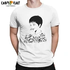 Мужская футболка Junji Ito Souichi, забавная футболка из чистого хлопка, футболки с короткими рукавами и черепами, топы с круглым вырезом, идея для подарка