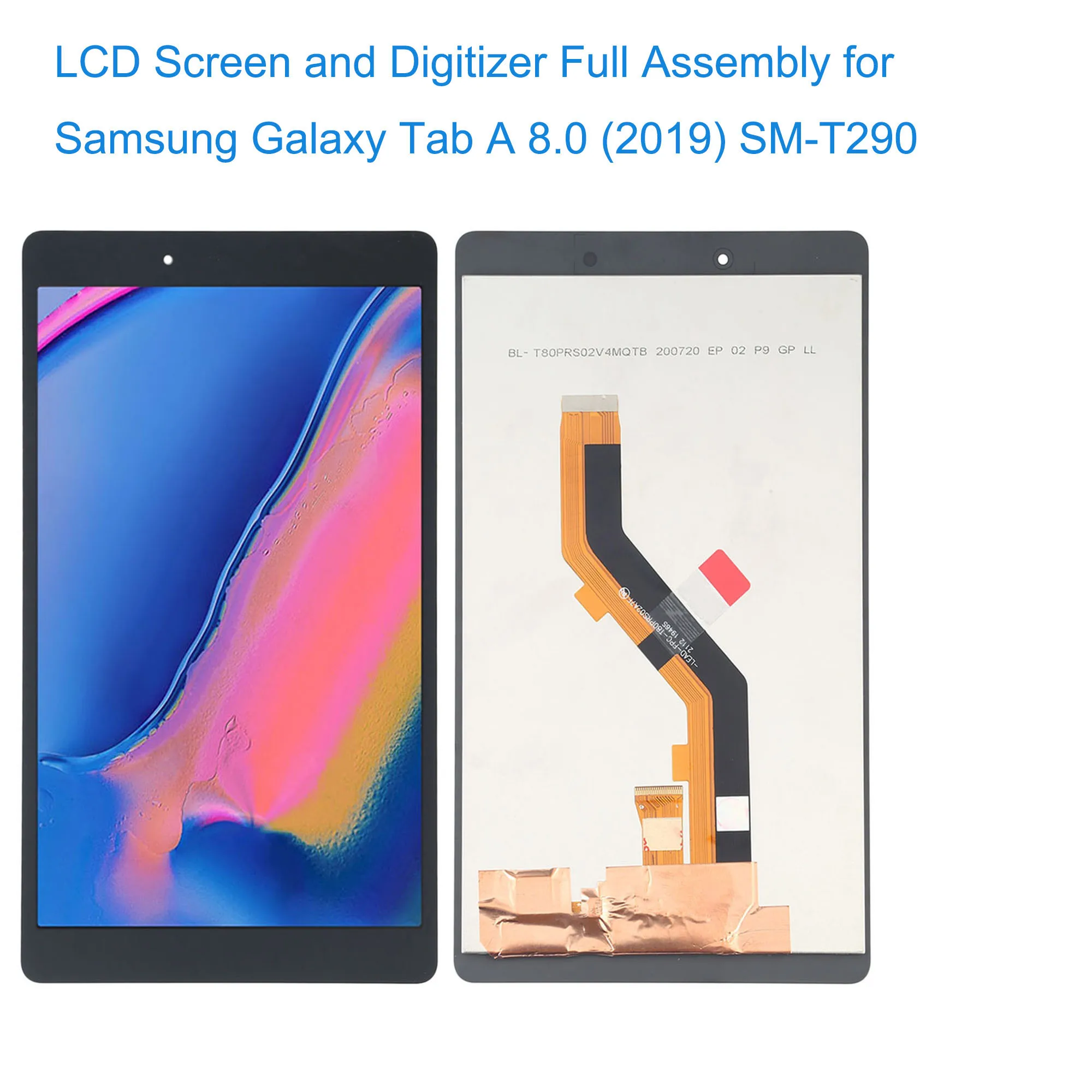 

ЖК-экран и дигитайзер, полная сборка для Samsung Galaxy Tab A 8,0, 2019, SM-T295, T290
