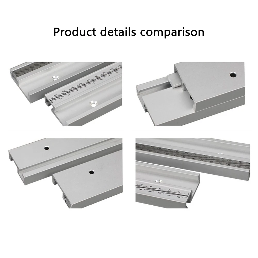 Универсальная алюминиевая направляющая 45 мм с направляющими для шкалы толкатель