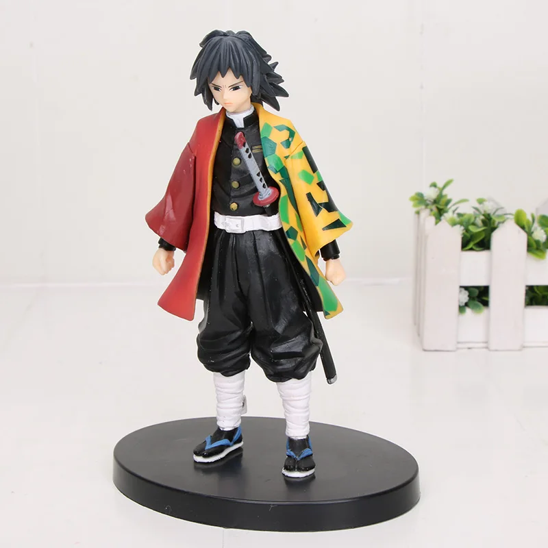 16 см аниме демон убийца Kimetsu no Yaiba Kamado Tanjirou Kamado Nezuko ПВХ фигурка модель воина Фигурки игрушки подарки - Цвет: Giyuu opp bag