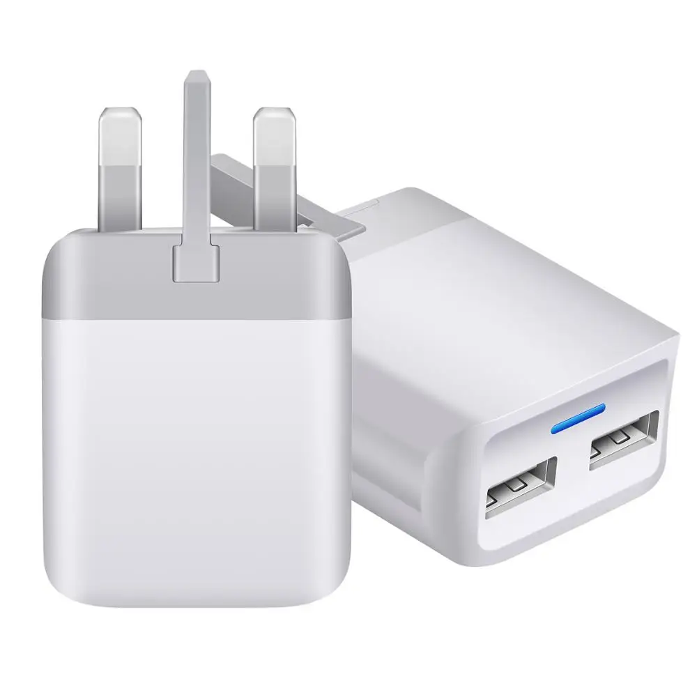 EU/US/UK розетки QC3.0 USB 2-Порты и разъёмы Зарядное устройство быстрой зарядки