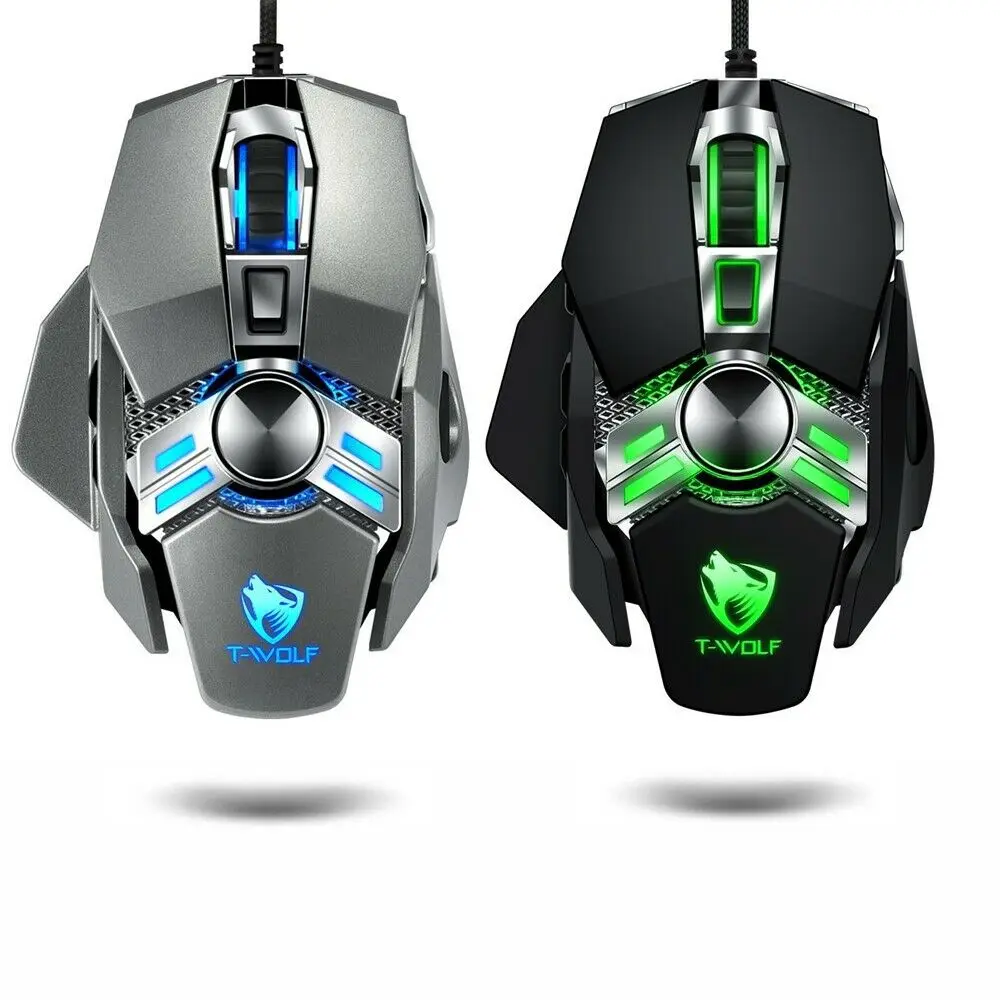

Gaming Mouse 7 Button USB Wired LED Breathing Fire Button 6400 DPI Laptop PC