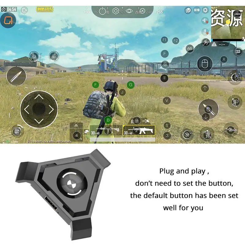 Мобильный геймпад MeterMall PUBG контроллер игровая клавиатура мышь конвертер для
