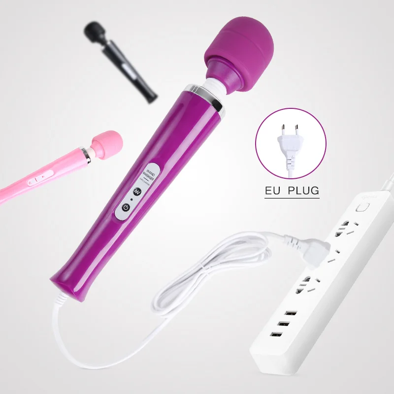 Волшебная палочка для интимного массажa c USB зарядкой и разъемом зарядки EU Plug