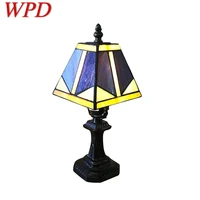 wpd tiffany table lamps bedside modern creative decoration led light for home indoor