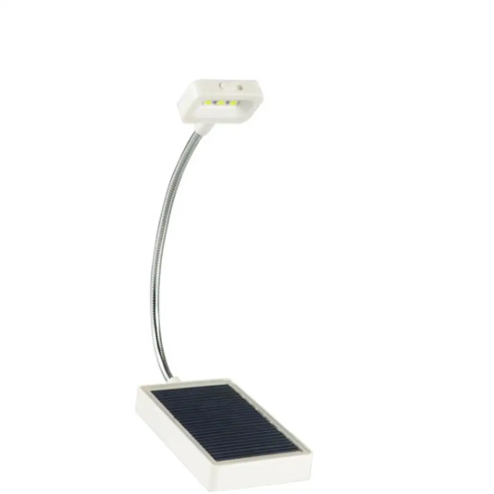 

USB Charging 3LED Solar For Reading Desk Bedside Book Light Lamps White