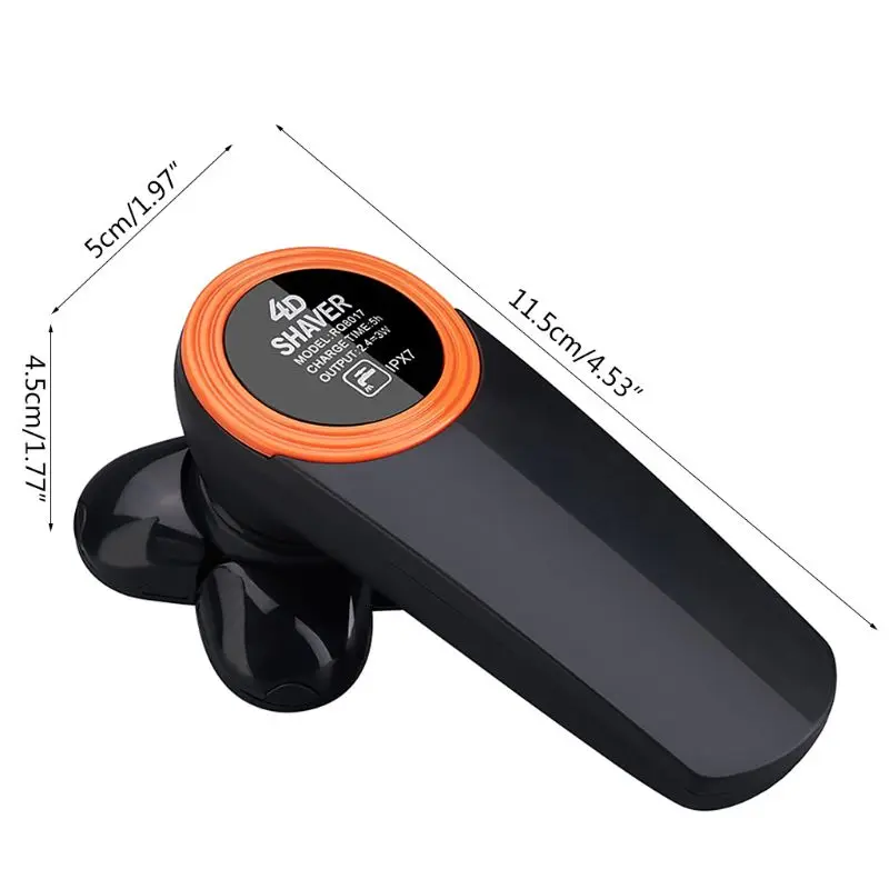 5 в 1 перезаряжаемая Бритва для лысых мужчин электробритва волос триммер бороды