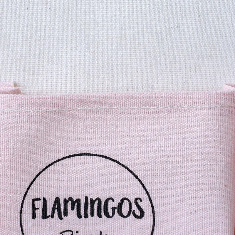 

Flamingo 7 Pockets Wall Hanging Storage Bags Cotton Linen Door Organizer Waterproof Pouch Bedroom Home Wall Decoration
