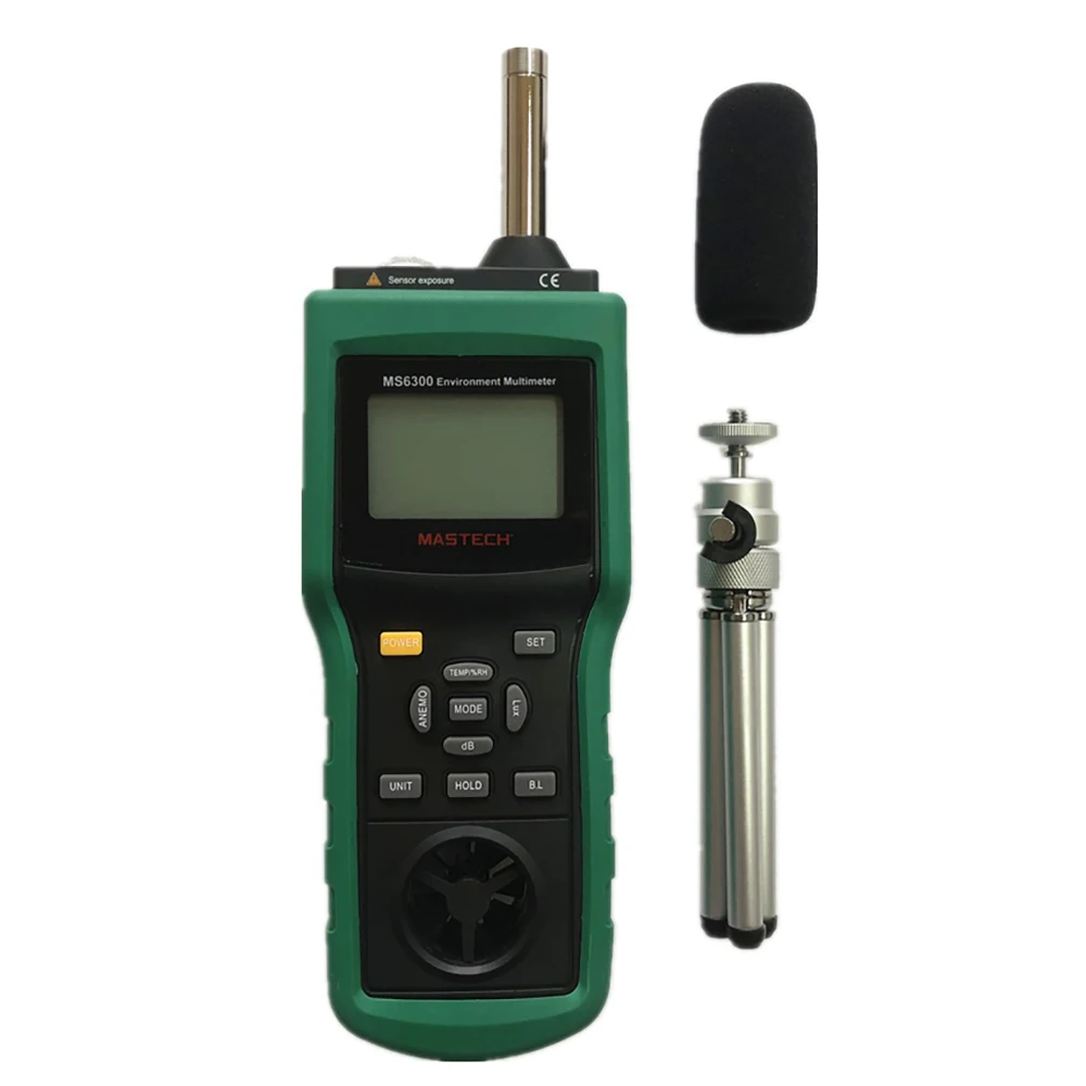 MASTECH MS6300 цифровой многофункциональный измеритель температуры влажности уровня