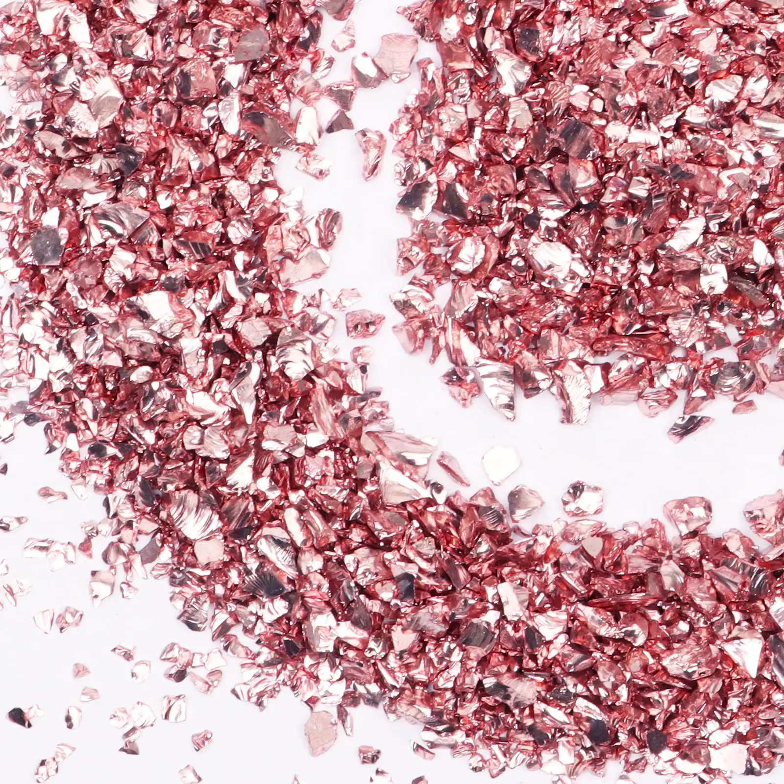 

Crushed Glass Glitter Metal Chips for DIY Jewelry Making Nail Art Decoration Coaster Filling Decorative Crystal For Epoxy Resin