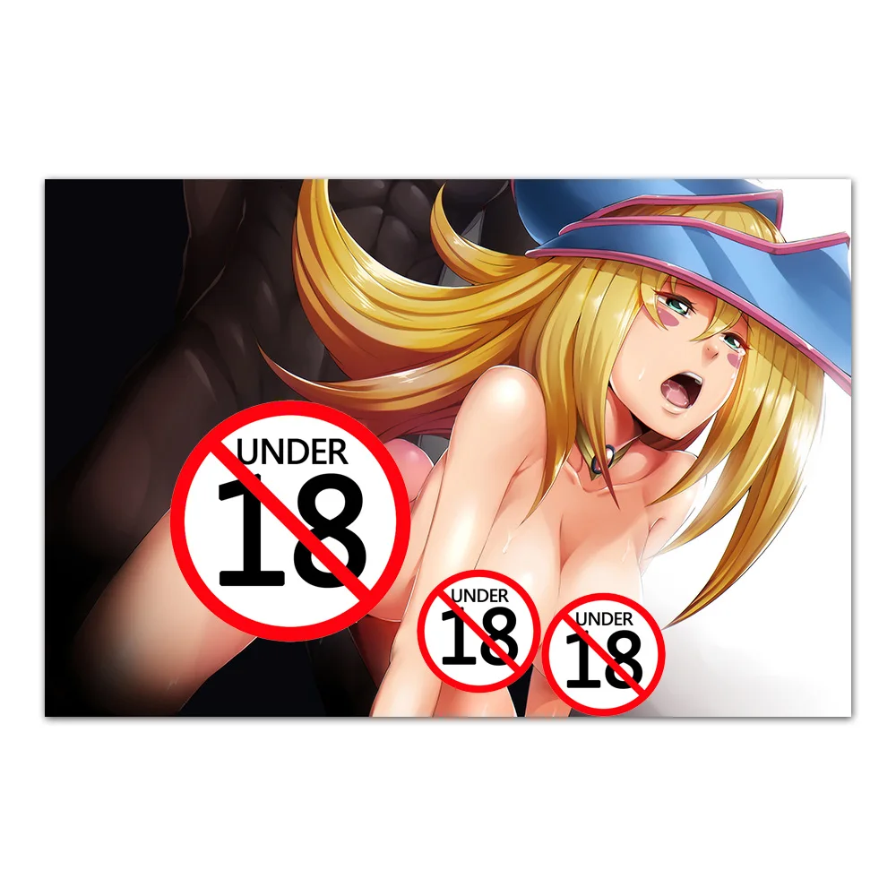 Плакат на холсте с изображением сексуальной светлой девушки японское аниме