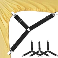 4pcs set adjustable bed fitted sheet straps beds sheet clip bed sheet belt elastic non slip clip blanket gripper home textiles