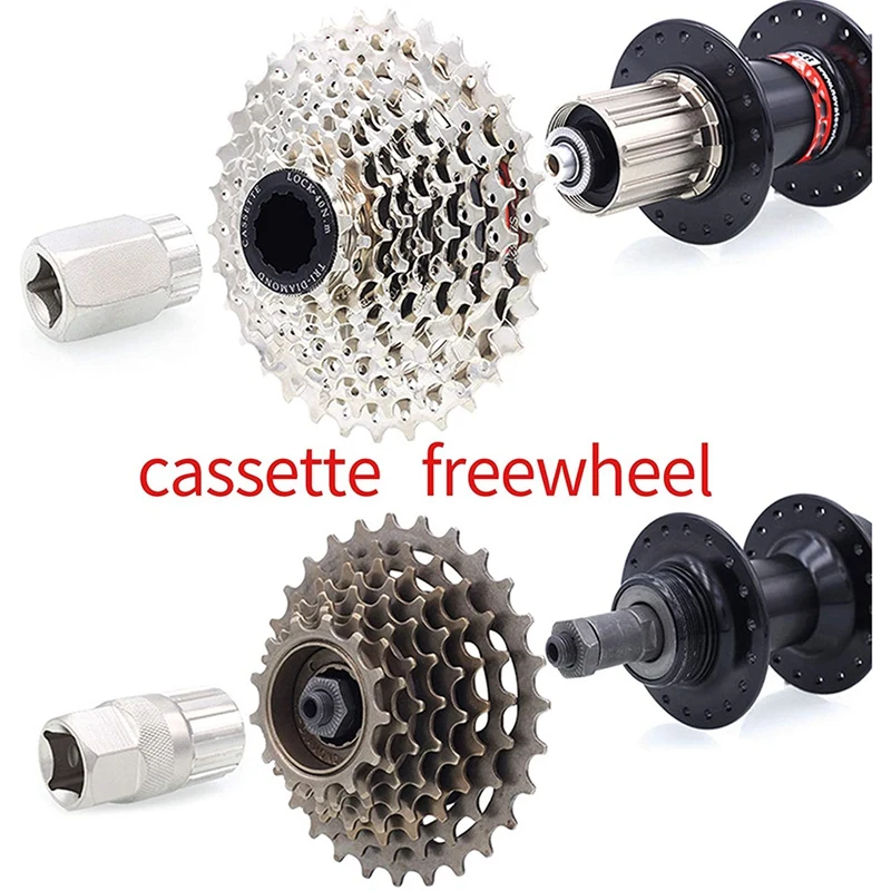 

Universal Bike Freewheel Removal and Install Tool, Bicycle Maintenance Sprocket for 7,8,9,10,11,12 Speed MTB Mountain