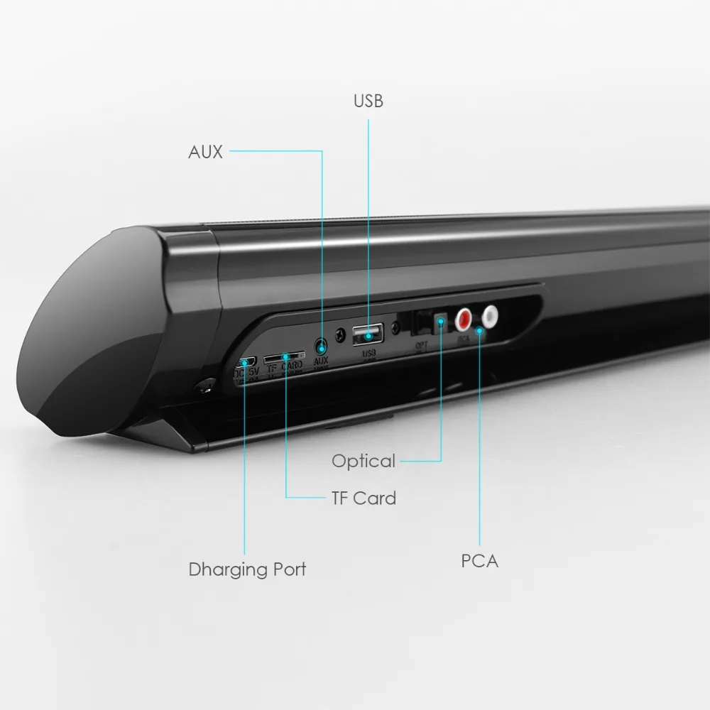 20 Вт многофункциональная настенная ТВ-колонка Bluetooth Колонка для домашнего