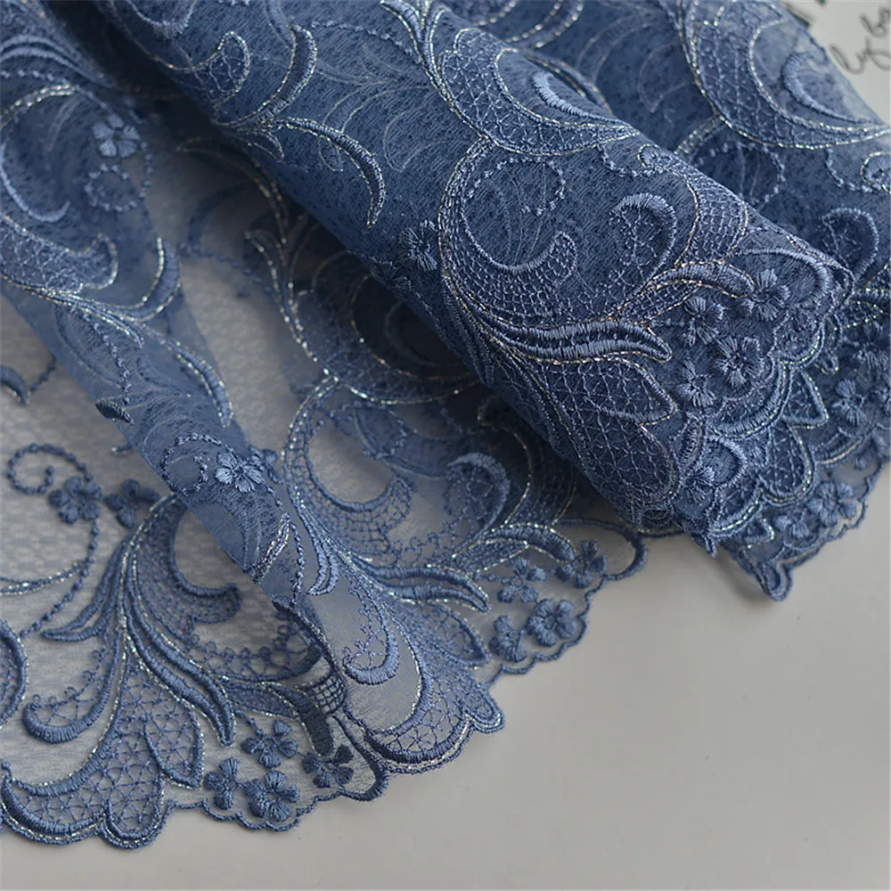 21 см Изысканная сетка Водорастворимая Вышивка Кружева платье Чонсам материал