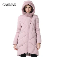 gasman 2021 winter collection brand fashion thick women winter bio down jackets hooded women parkas coats plus size 5xl 6xl 1702