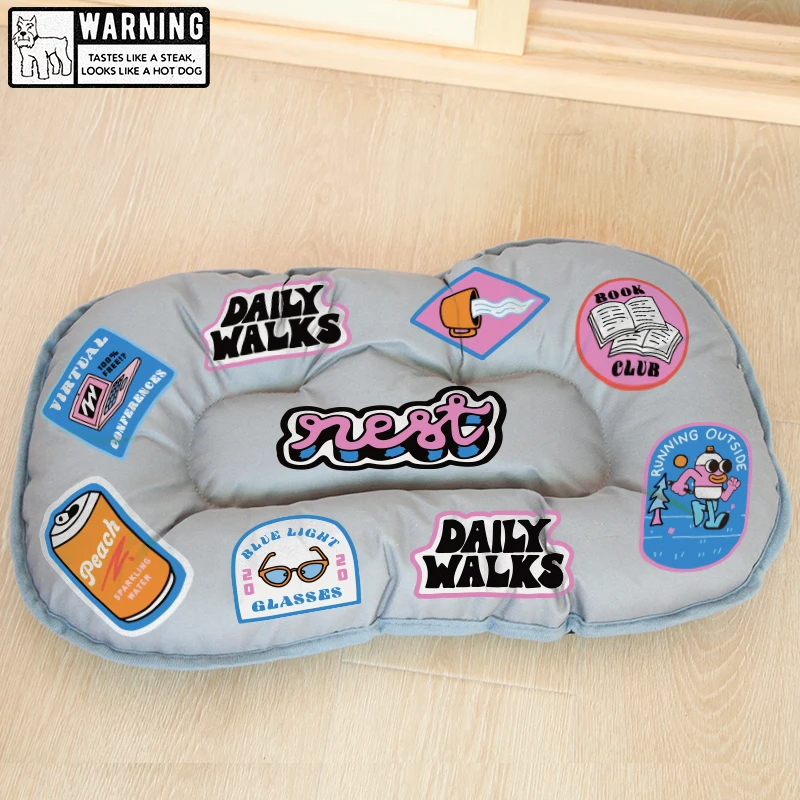 

Моющийся устойчивый к укусам коврик из ткани Оксфорд для домашних питомцев кровать для средних собак летняя кровать для Собак Коврики для к...