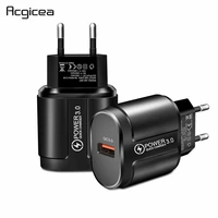 universal 18w usb quick charge 3 0 for iphone huawei xiaomi eu us wall adapter android mobile phone fast charger for samsung s8