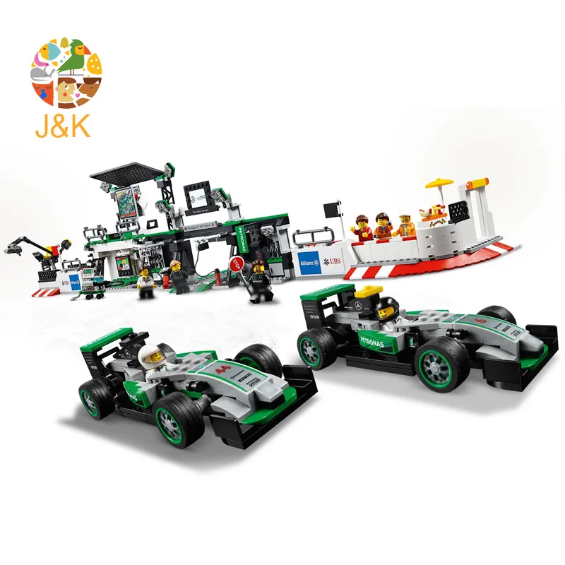 75883 1015 шт. техническая серия The Speed Champions Amg Petronas Formula One Team строительные блоки
