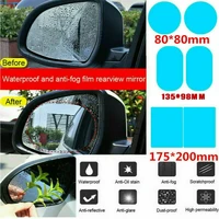 6pcs rearview film auto rainproof stickers car accessories mirror window clear film membrane anti fog anti glare waterproof
