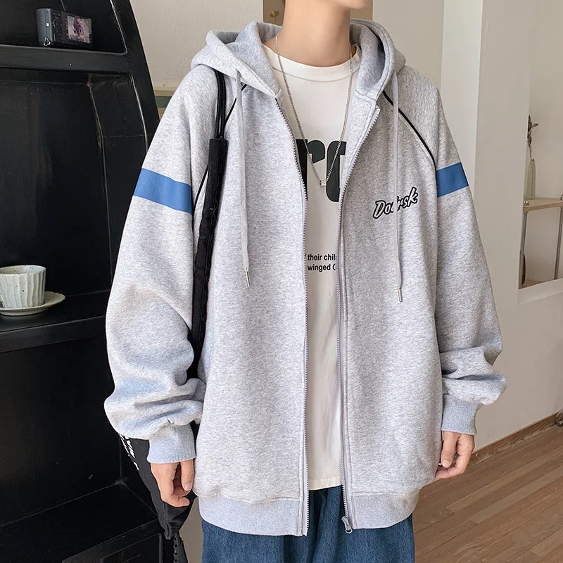 

2020 New Autumn and Winter Thick Man Hoodies Zip Up Hoodie Harajuku Fashion Hoodie Vintage Men Sweatshirt Oversized Sweatshirt