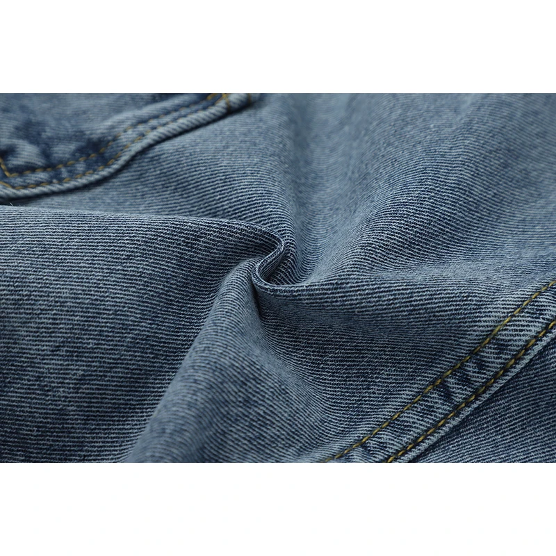 

2021 Summer Cotton Denim Women Jeans Shorts Vintage Bandage Design Pant Streetwear Fashion Ligh Blue Lady Straight Jean Shorts