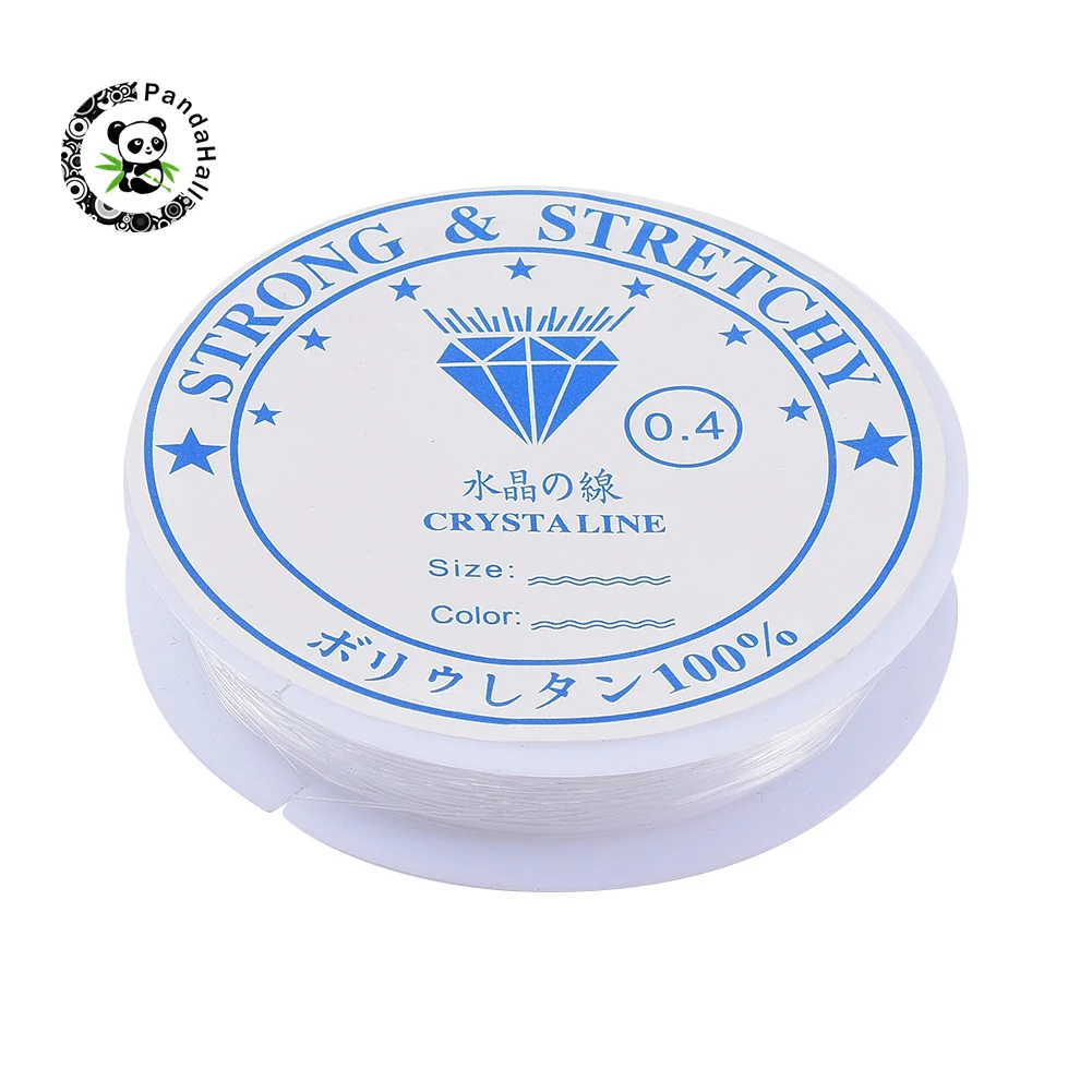 

10 Roll 0.4/0.5/0.6/0.7/0.8/1 mm Clear Elastic Crystal Thread Stretchy String Bead Cord For Beaded Jewelry Making