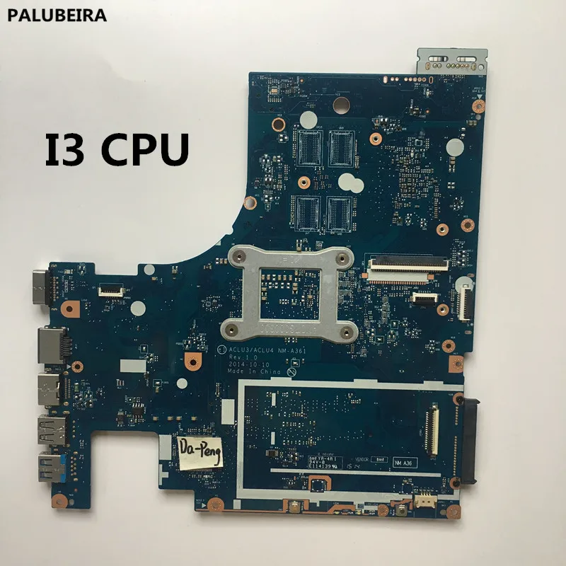 PALUBEIRA тестирование ACLU1/ACLU2 NM A361 для Lenovo G50 80 Материнская плата ноутбука I3 процессор
