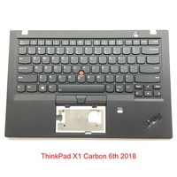 new palmrest upper case keyboard for lenovo thinkpad x1 carbon 6th 2018 gen 01yr573