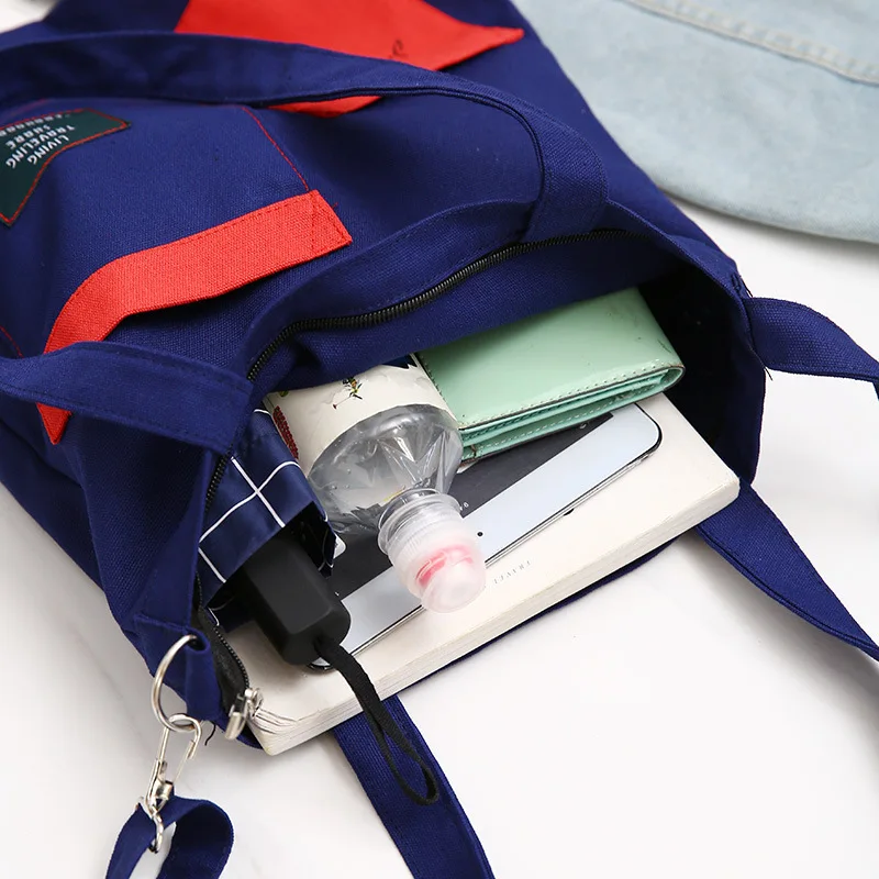 Холщовая Сумка-тоут повседневные пляжные сумки большой емкости Женская