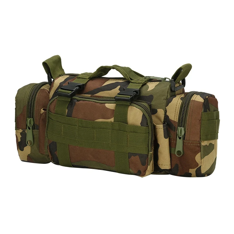 

Waterproof Fish Oxford Waist Bags Multifunction Adjustable Shoulder Fanny Pack With Shoulder Strap Outdoor Hiking Hunting